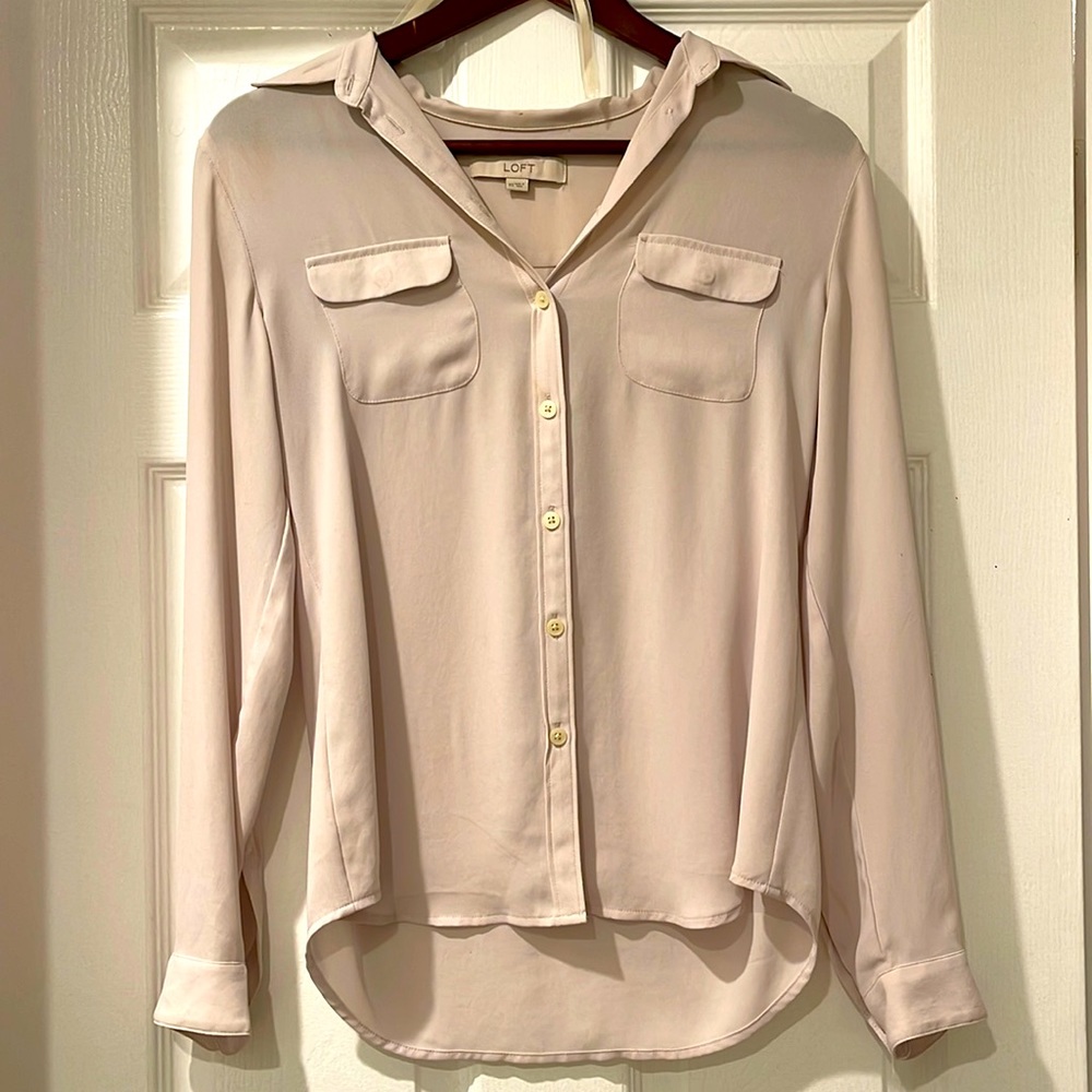 XS Womens button down blouse from The Loft